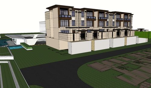 現(xiàn)代千山里示范區(qū)景觀SU模型設(shè)計2020 融合自然與科技的居住美學(xué)探索